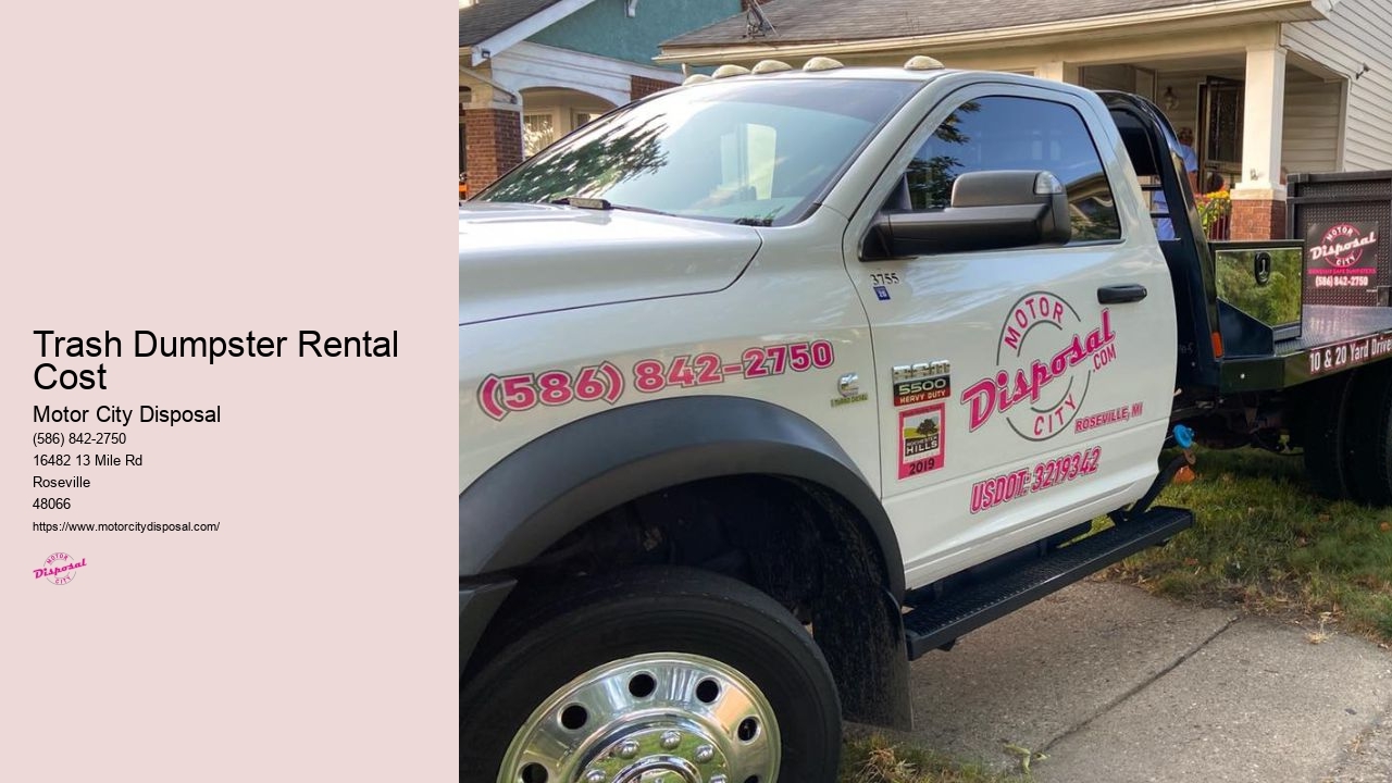 Trash Dumpster Rental Cost